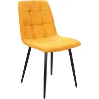 Feldmann-Wohnen Ensemble de 2 chaises de salle à manger et de cuisine Mila, couleur curry