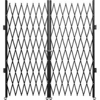 Vevor Double porte de sécurité pliante porte pliante 198 cm H x 366 cm W porte à ciseaux