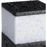 Kanlux S.A. Applique de jardin carrée noire 16 cm source lumineuse remplaçable 1xG9 11W IP44 DASTEN