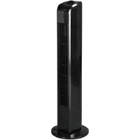 JUNG Ventilateur de tour TVE22 Ventilateur 76cm Ventilateurs de tour, oscillation 75°, ventilateur sur pied, ventilateur de tour 50W, jusqu'à 40m², silencieux, ventilateurn