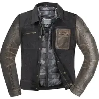 Bogotto Veste moto Bullfinch en cuir/textile, noire, 3XL
