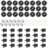 LEGO Ensemble de 72 roues, pneus et essieux - Pièces détachées - Accessoires