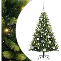 Syfax Arbre de Noël artificiel à charnières 150 LED Vert 120 cm
