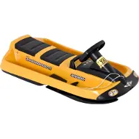 Hamax Luges - Sno Taxi, luge dirigeable pour enfants, deux personnes, noir/jaune