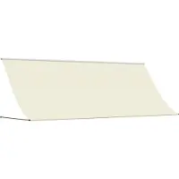 Syfax Auvent rétractable crème 350x150 m tissu et acier