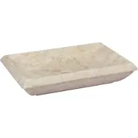 Syfax Lavabo Crème 50x35x10 cm Marbre