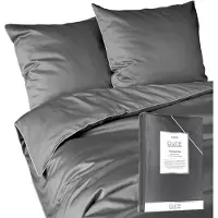 Detexpol Deco4Home Literie Makosatin Pure | 160x200cm | Trimmer | Gris foncé