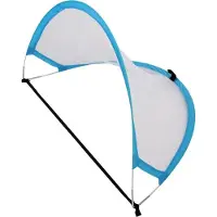 Merco Lot de 2 objectifs de football gonflables pour entraînement, couleur bleue, 1 unité