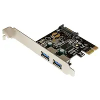StarTech.com .com Carte Contrôleur PCI Express (PCI-E) vers Hub Interne 2 ports USB 3.0 - Alimentation SATA