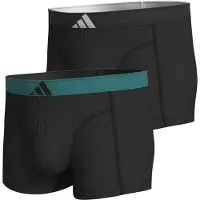 Adidas Underwear Body Active Flex Cotton Boxers 2 Units Noir S Homme