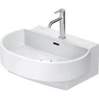 Duravit Lavabos Balcoon, plage de robinetterie, 1 trou de robinetterie, avec trop-plein, avec robinetterie (480 mm, 600 mm)