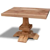Casa Padrino Table de cuisine en bois massif - Différentes tailles et couleurs - Table de salle à manger en chêne de luxe - Meubles de salle à manger rustiques