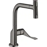 Hansgrohe Mitigeur monocommande pour évier AXOR CITTERIO DN 15 douchette extractible brushed black chrome