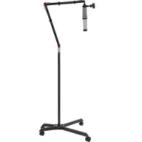 GreatDEshop2021 Lampe demi-lune pour l'extension des cils, lumière d'éclairage pour la beauté, lampe de sol à LED pour les cils