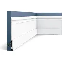ORAC Decor SX191 LUXXUS HIGH RISE Plinthe Moulure décorative Moulure décorative 2 m