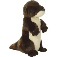Aurora World River Otter Mini Jouet En Peluche Flopsies Marron/Blanc