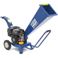 HBM Broyeur de bois 50mm Bois 196ccm Essence Broyeur de bois de jardin