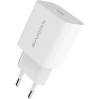 COFI 25W PD Fast Charge 3.0 PPS Type-C Chargeur rapide Chargeur secteur 3A mâle compatible avec Android & iPhone blanc