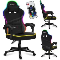 Huzaro Chaise de jeu Force 4.4 RGB noire