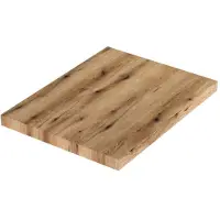 KIAMAMI VALENTINA PLAN DE TOILETTE MURAL DE 60 CM POUR LAVABO DE SALLE DE BAINS EN CHÊNE NATUREL