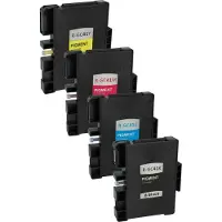 VHBW Set de 4 cartouches d'encre / cartouches d'imprimante pour Ricoh Aficio SG 2010, SG 2100, SG 3100, SG 3110 etc., remplace RICOH GC-41