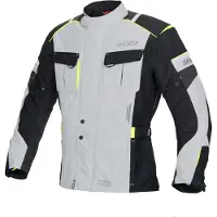 Büse Breno Pro blouson textile pour moto, noir/gris clair, S