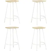 Prolenta Maison Exclusive - Lot de 4 tabourets de bar en bois massif de manguier