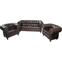 AEA Canapé Design Ensemble De Canapés 3+1+1 Places Couch Polster Chesterfield Garniture Nouveau