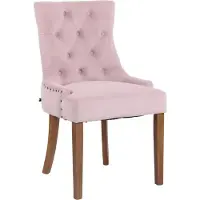 CLP Chaise de salle à manger Aberdeen velours antique-clair
