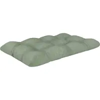 Pokar Coussin pour palette avec belle surpiqûre Garniture canapé-palette, Taille:Coussin d'assise 120 x 80, Couleur:Vert