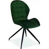 Feldmann-Wohnen Lot de 4 chaises de salle à manger et de cuisine, couleur vert Hals