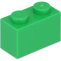 LEGO 50 pièces 3004 Brick 1x2 Part Basic briques 50 vert clair