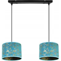 Light11 HOME Suspension, lustre, abat-jour, motif doré