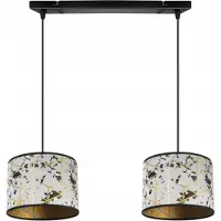 Light11 HOME Suspension, lustre, abat-jour, motif doré