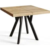 Alpi Möbel AlpiMeble Table a Manger Extensible - Table Carrée Extensible - Table de Salle à Manger Moderne - Plateau Stratifié 36 mm - Pieds en Hêtre - Mesures de 100 cm à 200 cm - Craft - Collection Rico