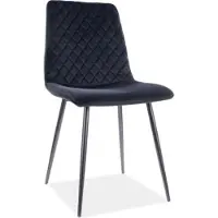 Feldmann-Wohnen Ensemble de 2 chaises de salle à manger et de cuisine Irys, noir