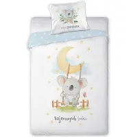Faro Parure de lit pour enfants et adolescents Lululand 140 x 200 cm, koala
