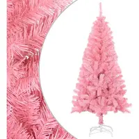 Prolenta Maison Exclusive - Sapin de Noël artificiel avec support, rose, 150 cm, PVC