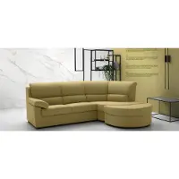 AEA Italien Möbel Textil Gelb Moderne Luxus Ecke Couch L-Form Edel Modern alfitalia
