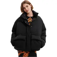 Desigual Veste d'hiver Boro pour femme, noire, taille S