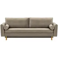 Wintech Canapé convertible avec coffre de rangement Boris-Velluto 17-like oak