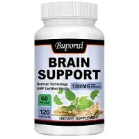 Buporai Brain Support 1300 mg (120 capsules) Complément alimentaire, cerveau, nerfs, mémoire