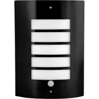 MasterLed Lampe d’extérieur noire Lugo avec capteur