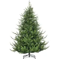 SUGIFT Arbre de Noël en polyéthylène, ignifuge, sans perte d'aiguilles, avec des branches rétractables automatiques