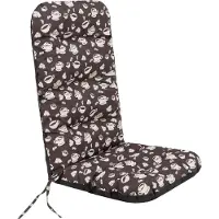 Hobbygarden Coussin de chaise pour meubles de jardin Coussin pour meubles de jardin - Basia - 123 x 48 x 7 cm - Brown Chocolate