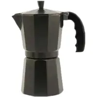 Orbegozo KFN 610, cafetière moka, noire, en aluminium, 6 tasses