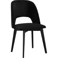 Mirjan 24 Chaise de salle à manger rembourrée AFTON 7 - noire