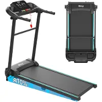 Brixy Treadmill - Pliable - Tapis de marche - 12 programmes - Support pour tablette - Fonction d'inclinaison - Tapis de course - 1-12km/h
