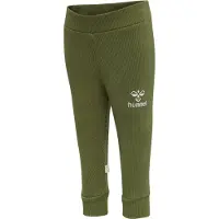 Hummel Leggings 'Sami' olive / blanc