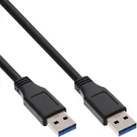 InLine 35215 Câble USB 3.0, A à A, noir, 1,5m